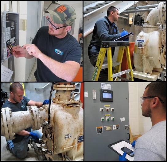 Envirep's Service Techs performing Service Agreements on Gorman-Rupp Pumping Stations