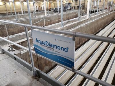 Aqua Aerobic AquaDiamond Tertiary Filter at Municipal Wastewater Treatment Plant