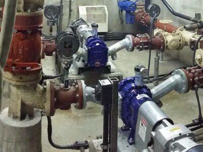 Vogelsang Rotary Lobe Pumps for Primary Sludge at Sewage Treatment Plant