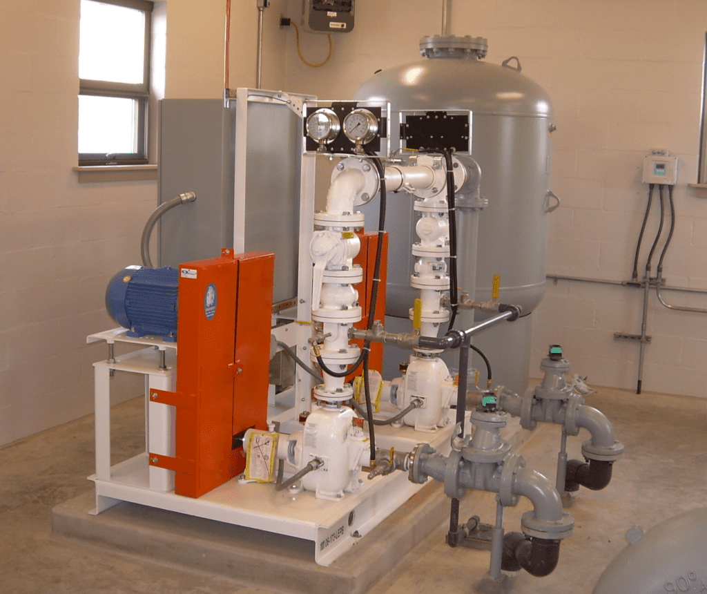 Gorman-Rupp Utility Water Pumps with Hydro-pneumatic Tank at WWTP
